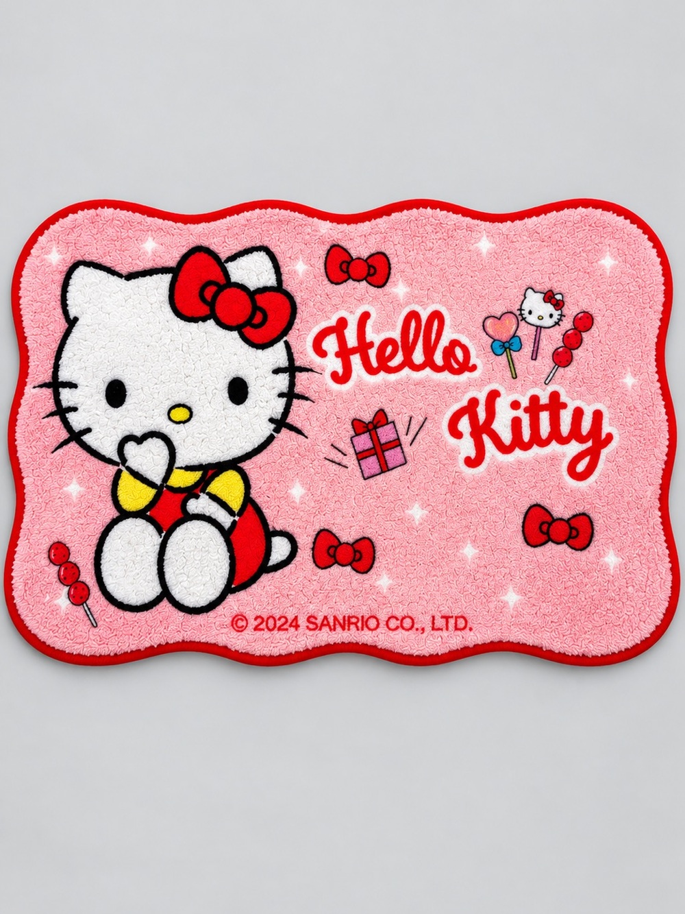 Hello Kitty Pink Bath Mat Rug – Non-Slip Backing